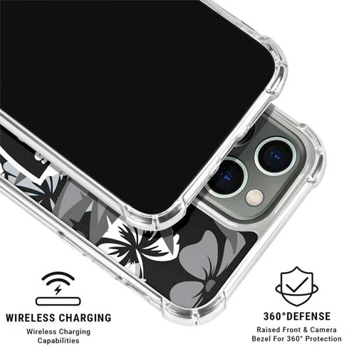 NFL Las Vegas Raiders Tropical Print iPhone 16 Pro Clear Case